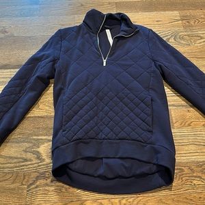 Lululemon quilted 1/4 zip sweatshirt